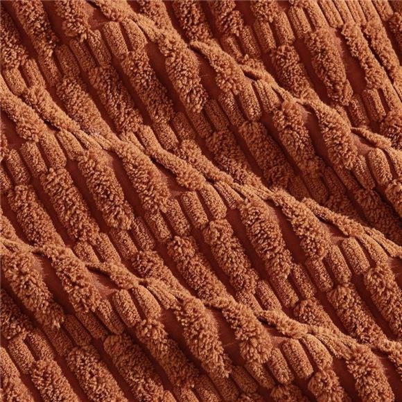 2 Packs Rust Decorative Throw Pillow Covers 18x18 Inch for Living Room Couch Bed - Picture 5 of 8